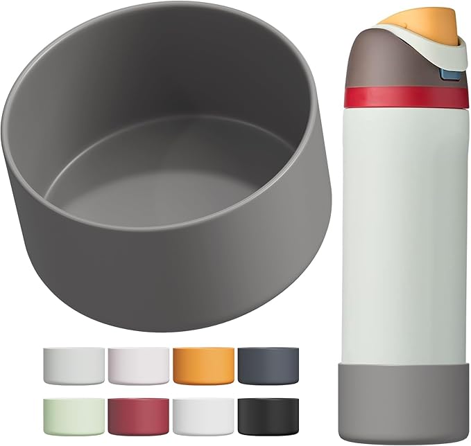 Silicone Boot for Owala Water Bottle 24/32/40 oz, Anti-Slip Protective Sleeve for FreeSip/Twist/Flip Water Bottles, BPA Free, Bottom Bumper Cover Protects Water Bottles from Scratches