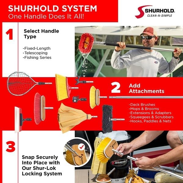 Shurhold 6" Nylon Extra Soft Bristles Deck Brush