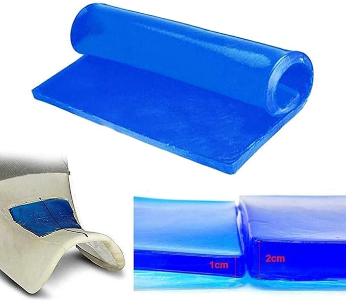 Motorcycle Seat Gel Pad Shock Absorption Mats Reduce Fatigue Cushion Comfort Soft Cooling DIY Pad for Dirt Bike Motorbike Car Truck Peterbilt Freightliner Cushion 9.84 x 9.84 x 0.79 inch