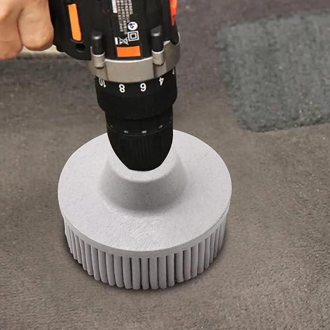 2Pcs 120 Grit White Bristle Disc Attachment, 2 Inch Abrasive Bristle Disc Gasket Removal Disc with 1/4 Shank Coating Removal Disc for Rotary Tool