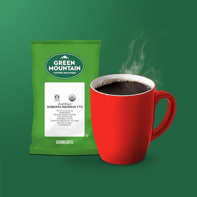Green Mountain Coffee Roasters Sumatra Reserve FTO, Keurig Fractional Packs, 50 Count, 2.2 oz