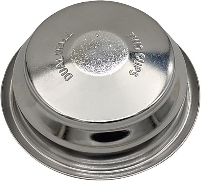 58mm Pressurized Filter Basket Compatible with E61 Group - Dual Wall Filter Basket - 2 Cups Capacity