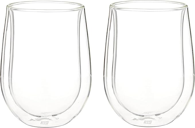 ZWILLING J.A. Henckels Double-Wall Red Wine Glass Set, 12 fl. oz (Pack of 2)