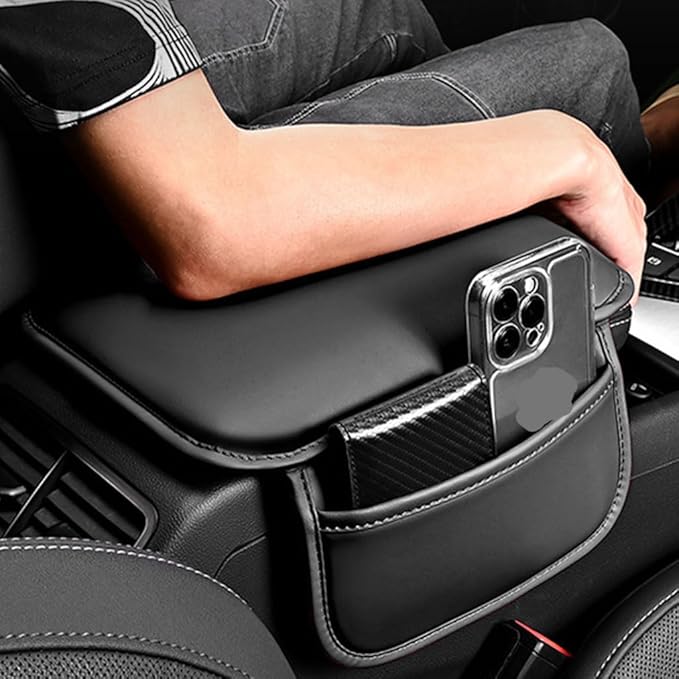 Arm Rest Pad Car for VW Routan 2008-2013, Car Center Console Cover Car Armrest Cushion Armrest Box Pad Car Accessories,Grey