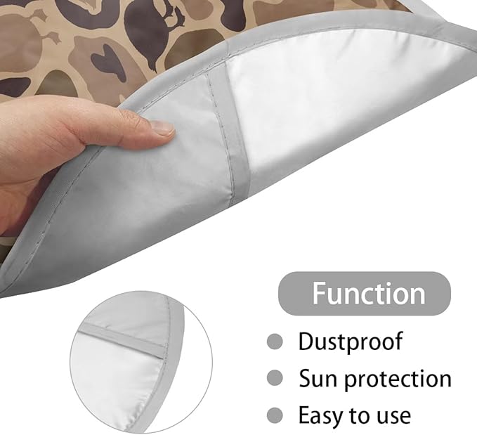 Camo Hunting Steering Wheel Shade Cover for Women Duck Universal Steering Wheel Cover 17 Inch Heat Resistant Car Rudder Sun Block Gift for Birthday