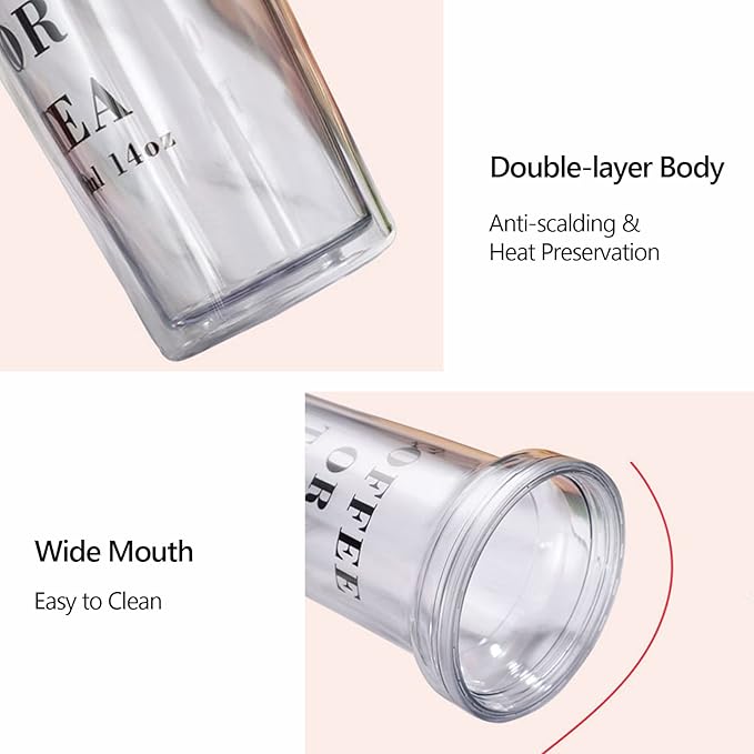 Cold Brew Cup Portable Cold Brew Coffee Maker Cold Brew Coffee Tea Airtight Bottle Iced Coffee Cup with Lid Stainless Steel Filter Reusable Cold Brew Coffee Tea Cup