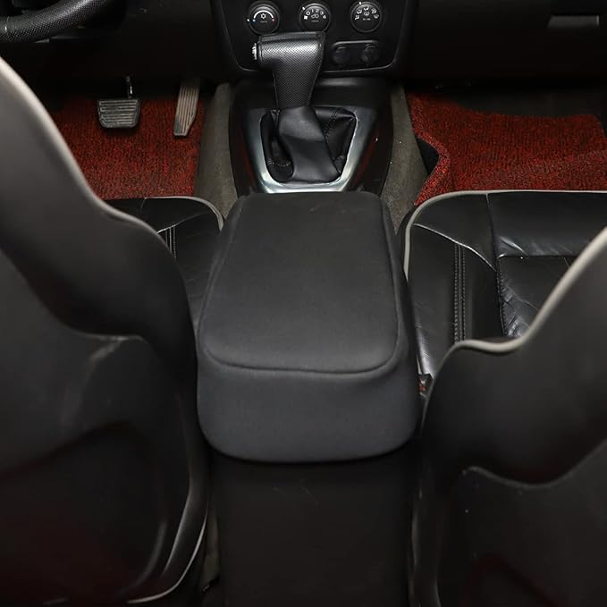 PIUGILH Center Console Armrest Soft Pad Protector Cover for Hummer H3 2005-2009,Cloth Fabric Car Armrest Cushion