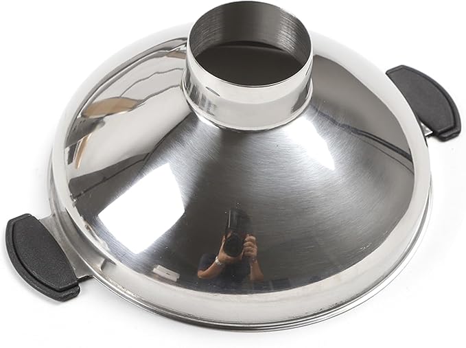 Gas Coffee Bean Roaster, Small Household Gas Stove Coffee Bean Roasting Machine Coffee Roasting Machine Set by Kitchen Stove 400 Grams with Funnel & Power Adapter L38 x W 21 x H 21.5 Cm