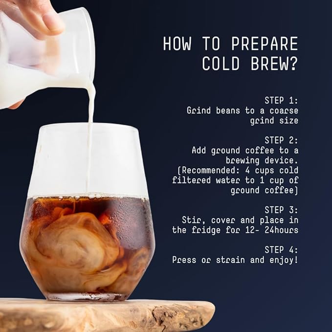 Stone Street Cold Brew Coffee, Low Acid, 100% Arabica, Gourmet Coffee - Breakfast Blend, Medium Roast, Whole Bean, 2 LB