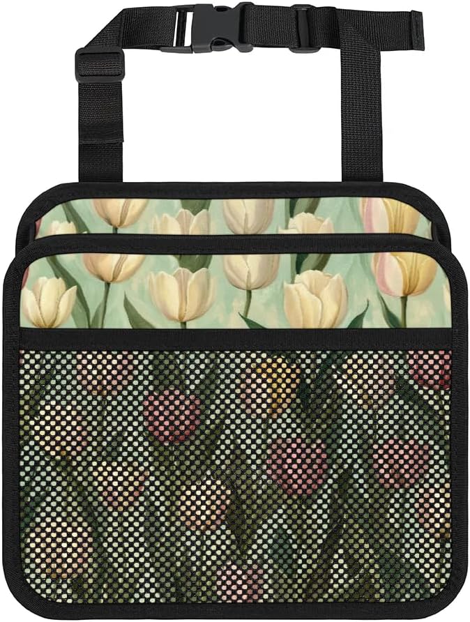 Pastel Tulip Green Car Backseat Organizer PU Leather Automotive Back Seat Storage Bag Universal Hanging Garbage Box Travel Accessories Foldable