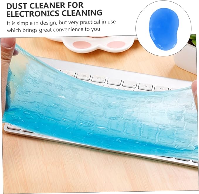 Mobestech 20 Pcs Keyboard Cleaning Mud Car Interior Duster Keyboard Cleaner Gel Car Cleaning Goo Speakers Dust Cleaner Cleaning Duster for Cleaning Jelly Dust Crystal
