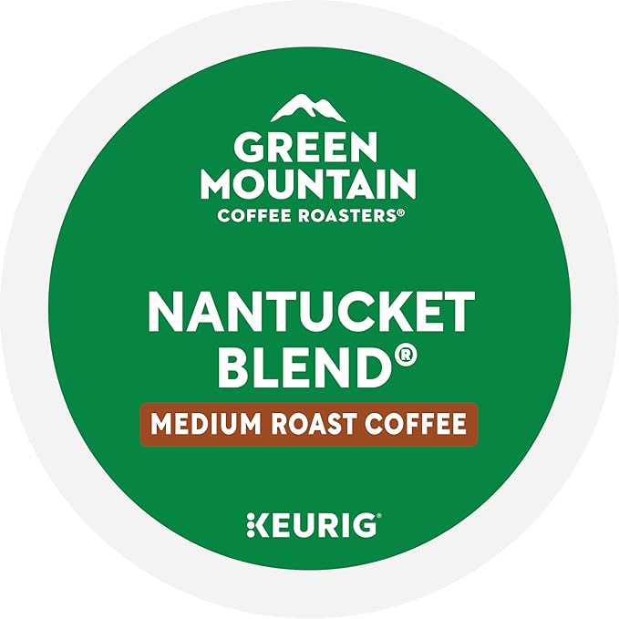 Green Mountain Coffee Roasters Nantucket Blend, Keurig Single Serve K-Cup Pods, Medium Roast Coffee, 60 Count, (6 Packs of 10)