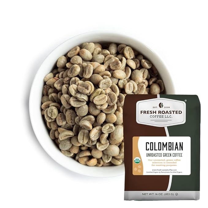 Fresh Roasted Coffee, Unroasted Organic Explorer Home Roasting Starter Kit | USDA Organic, Kosher | 4 one-pound bags