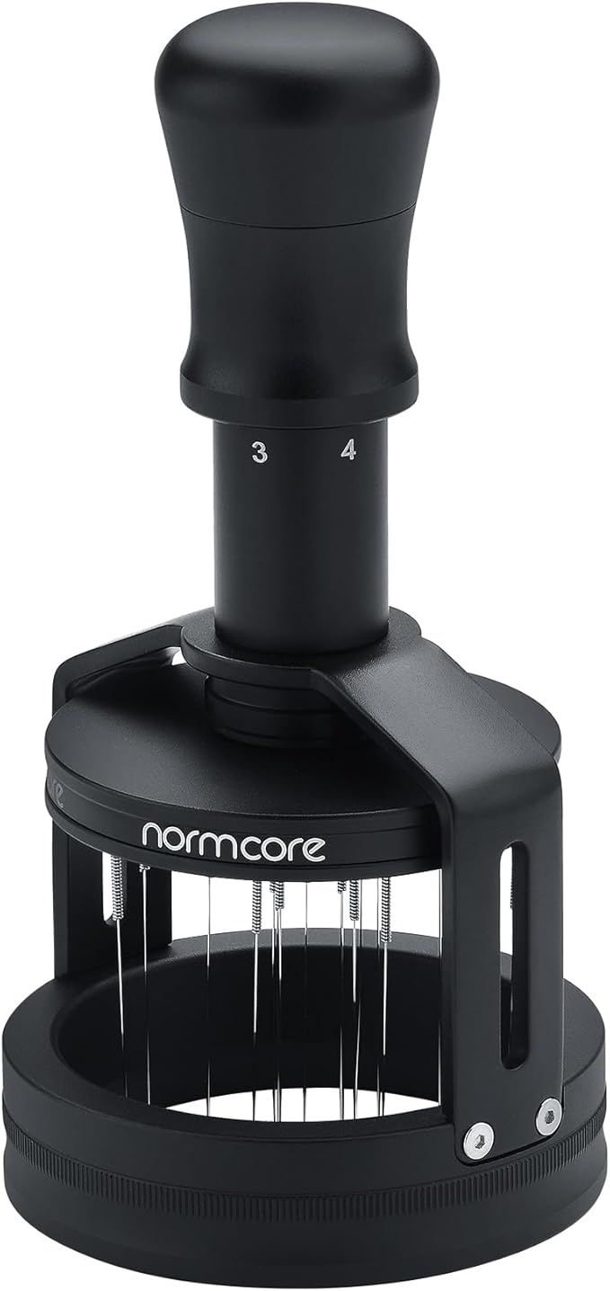 Normcore 58mm Concentric Needle Distributor Tool V3, Espresso WDT Tool with Magnetic Base, Adjustable Depth Coffee Stirrer, Distribution Tool for Baristas