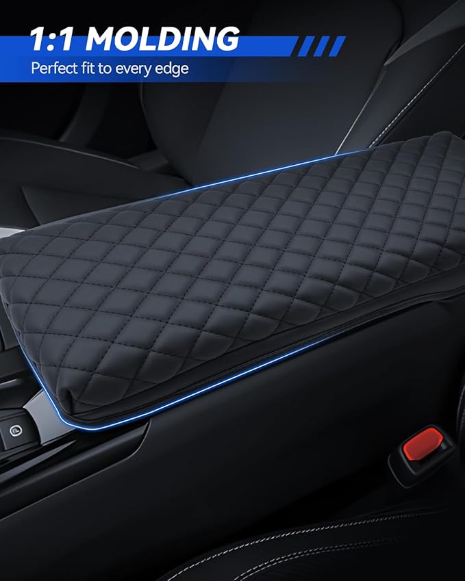Armrest Cover for 2025 2026 Toyota Camry (LE/SE/XLE/XSE) Accessories Center Console Middle Lid Pad Protector for Car Elbow Rest-Padded