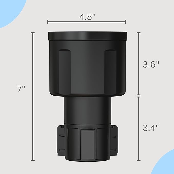 Extra Wide Car Cup Holder Expander - Made for Yeti 14oz & 46oz Rambler, Hydro Flask 24oz Mug, RTIC 36oz Bottles - Adapter Insert Extender Expandable and Adjustable