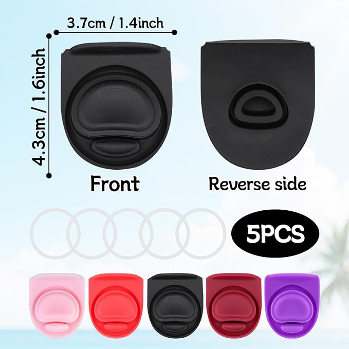 5 Sets Replacement Seal Gasket Stoppers for Owala Freesip 16oz 32oz Cap Mouth,Silicone O Sealing Ring Parts Water Bottle Top Lid Accessories for Owala Freesip 16/19/24/32/40oz（5 colors 7
