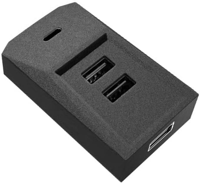 Fast Charging for Car USB Hub Fit Center Console Adapter Glove Box Flocking Charging Station