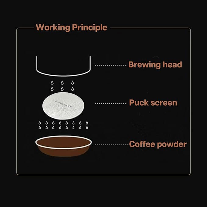 2packs Espresso Puck Screen,53.3mm Puck Screen Compatible With Breville Portafilter 54mm,Mesh Plate For Espresso Coffee Filter Basket,0.65mm Thickness,150μm,Stainless Steel (2 Packs 53.3mm)