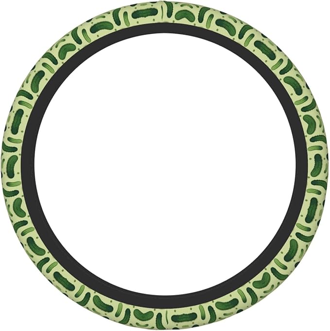 Pickles Pattern Car Steering Wheel Cover, 15 Inch Steering Wheel Cover Stylish Decor for Most Cars