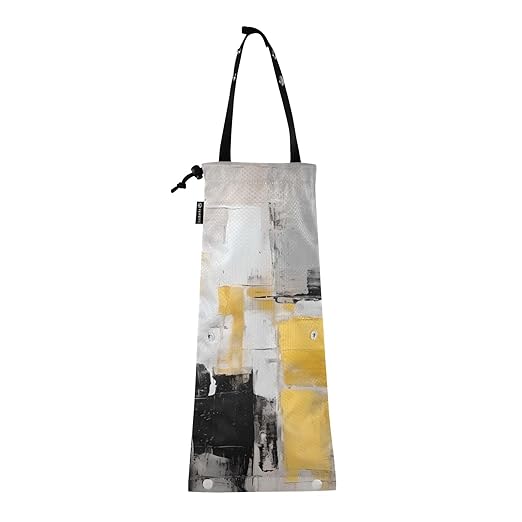 ALAZA Hanging Car Trash Bags Garbage Bag Trash Can for Back Seat Small Abstract Art Washable Storage Bag Retractable 2 Pack
