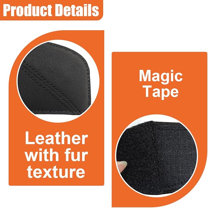 Car Knee Cushion Pad, Comfort Suede & Memory Foam Auto Door Armrest Elbow Protective Pillow, Soft Vehicle Interior Center Console Leg Support Accessories for Most Cars Trucks SUVs(Black)