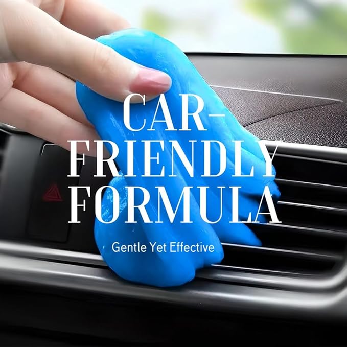 Ultimate Blue Car Cleaning Gel: Automotive Detailing Putty for Interior Care, Vent Cleaning, and Dust Removal Reusable Cleaning Slime for Car, Keyboard, and Camera, Car Travel Essentials