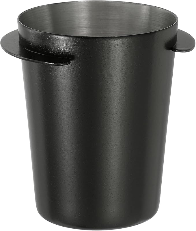 uxcell 51mm Coffee Grinder Powder Cup, Stainless Steel Espresso Coffee Powder Feeder, Espresso Coffee Machine Tools for Coffee Tamper (Black)