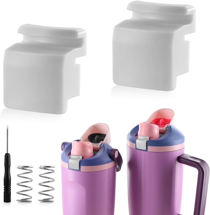 2pcs Replacement Lid Button for Owala FreeSip Sway 30oz 40oz, Plastic Lid Mouth Push Switch Parts for Owala FreeSip Tumbler 40oz Seal Plug Accessories BPA-Free