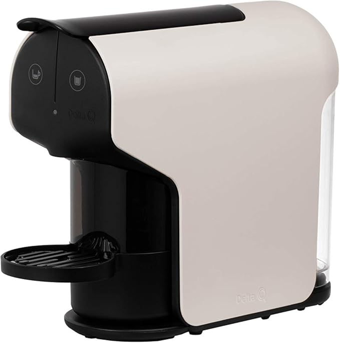 Delta Q Quick Espresso Capsule Machine – Compact Size – Works ONLY with Delta Q Pods (White)