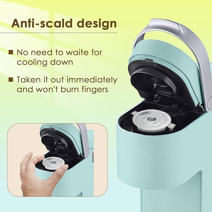 Reusable K Cups Campatible with Keurig 1.0 Coffee Maker,Stainless Steel Reusable Coffee Pods with Heat Resistant Handles Innovative Design (1Pack)