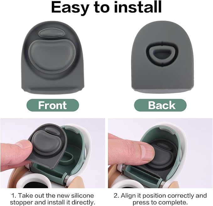 Joshey 4 Pack Rubber Seal Replacement Stopper, Compatible with Owala Freesip 24 oz 32 oz Bottle Spout Lid-Silicone Gasket Replacement Parts (Multi-Color)