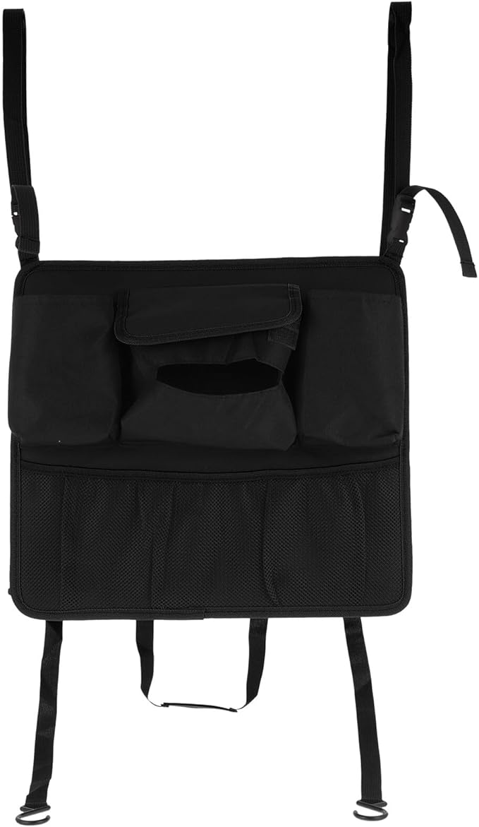UPKOCH Car Backseat Organizer Storage Bag with Seat Back Separation Net, Oxford Cloth Multi-function Hanging Pocket for Travel, Automobile Seat Back Storage Organizer