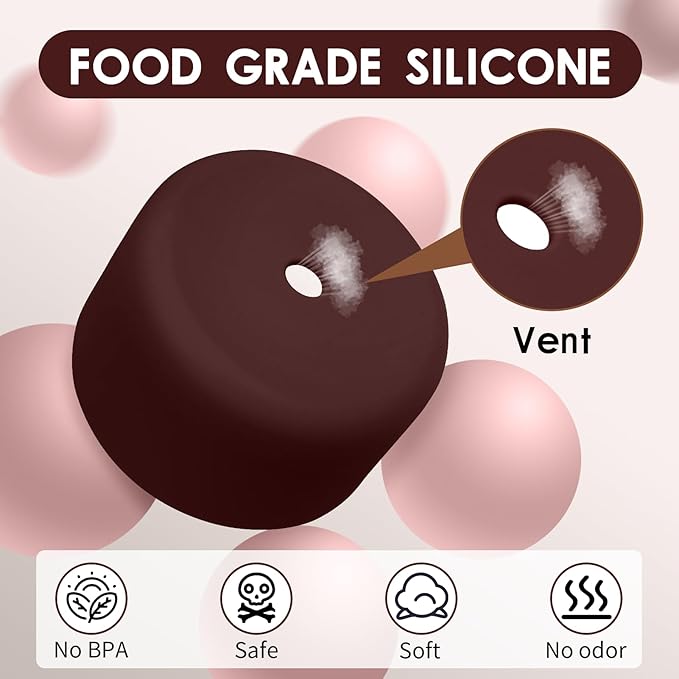 2PCS Silicone Water Bottle Boot, Compatible with Owala 24oz 32oz 40oz, Protective Anti-Scratch & Anti-Dent No Noise Sleeve Cover for FreeSip/Twist/Flip Water Bottles (Black Cherry, 32oz)