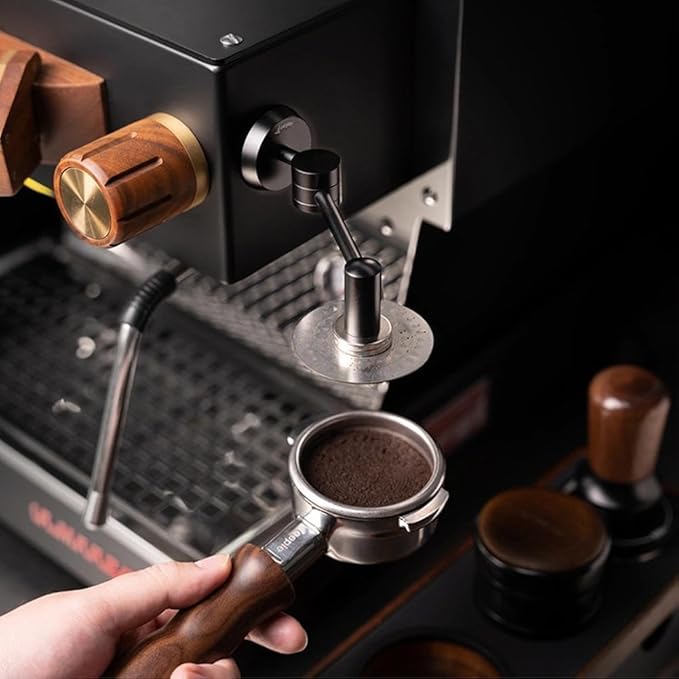 Magnetic Bracket for Puck Screen, Aluminum Alloy Espresso Shower Screen Holder Rack, Automatic Adsorption for Puck Screens, Compatible with Most Reusable Coffee Filter