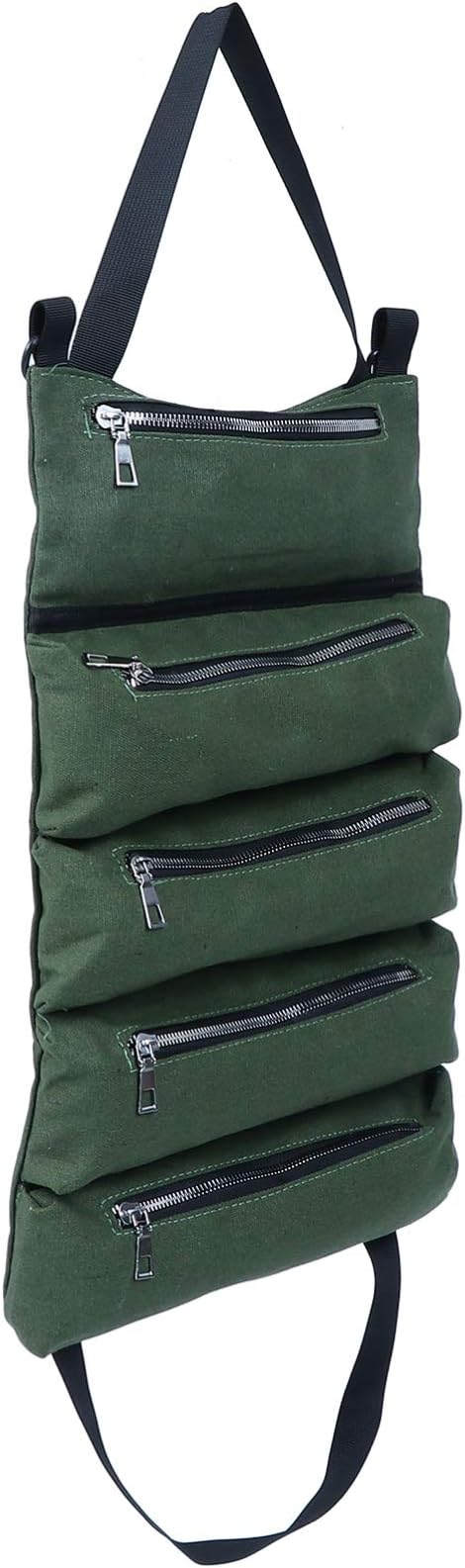 FAVOMOTO 1pc Canvas Car Seat Back Storage Bag Multi-pocket Organizer for Vehicle Accessories for Phones Wallets Sunglasses Toys Drinks Car Seat Tidy Gadget