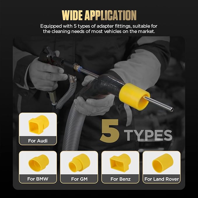 Walnut Blaster, Walnut Recycling & Dust Filter, GDI Engine Intake Pipe Valve Carbon Remover Machine, 1400W Walnut Blaster Kit for Carbon Cleaning
