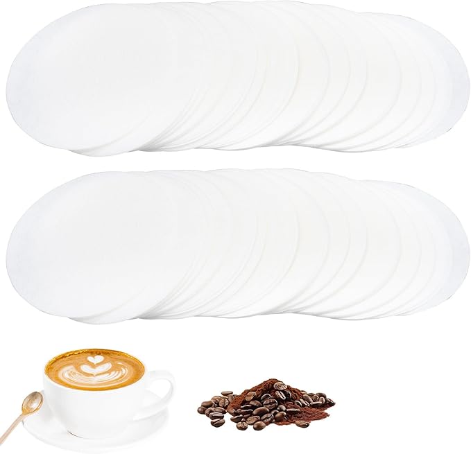 51mm Coffee Paper Filters, 500 Pcs Espresso Filter Papers for Portafilter Machines, 2 Inch Disposable Round Puck Screen Compatible with Standard Espresso Makers