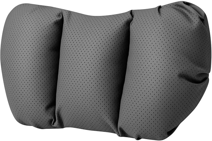 Car Neck Pillow & Lumbar Support for MINI F55 2025-2026 Ergonomic Breathable Mesh Auto Seat Back Cushion Headrest,Black-Neck Pillow