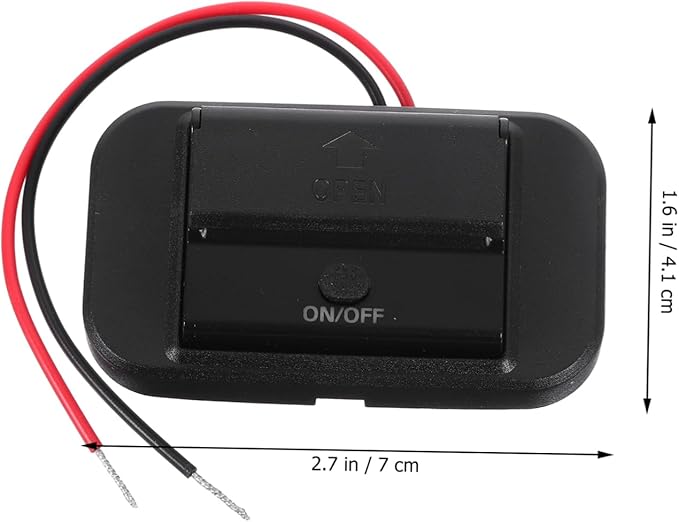 LIFKOME 24V Dual Ports Fast USB Car Charger Splashproof Rv USB Outlet Adapter with Automatic Rebound Cover Durable Design Over Voltage Protection for Motorbikes and Cars