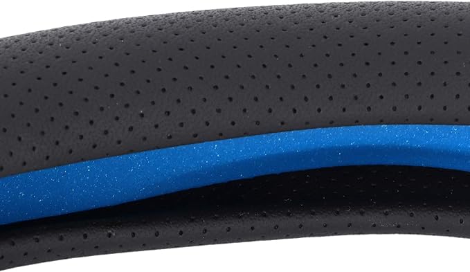 15in Stee Wheel Cover, Suicial Leather Stee Wheel or, Non Slip Comable Grip for Car Modification, Heat e Wheel Cover