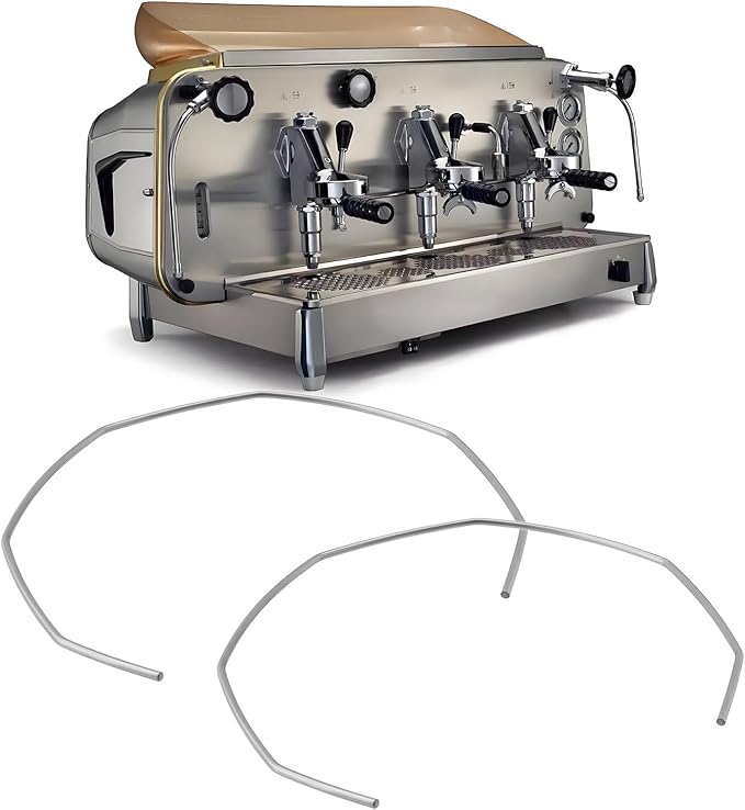 The Lord of the Tools 5x Stainless Steel Coffee Machine Portafilter Clip Ring for 58mm Coffee Machine Portafilter Compatible with Faema E61