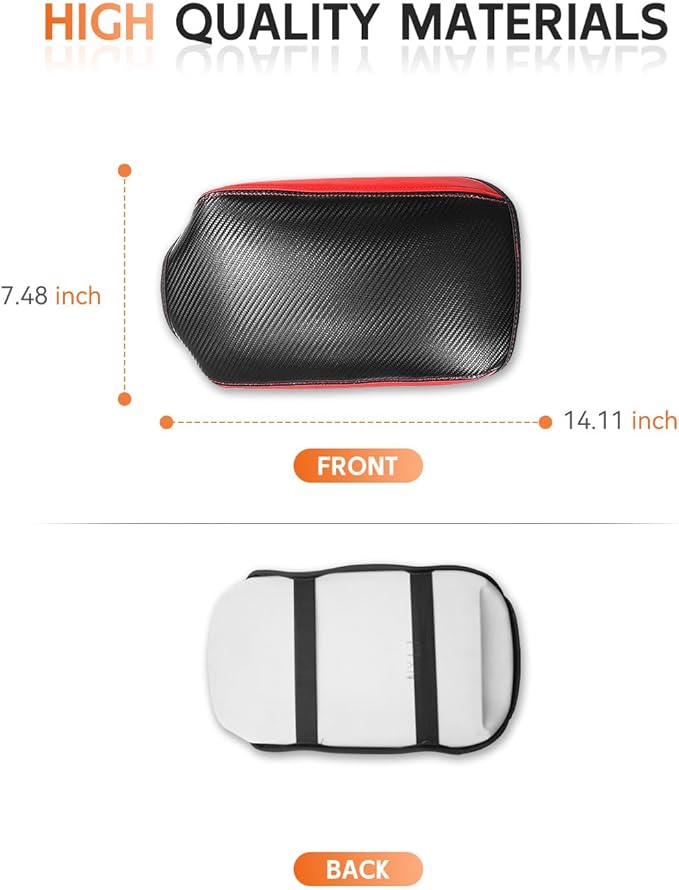 CDEFG for Mitsubishi Outlander 2022 2023 2024 2025 SE, Black Edition, SEL Car Armrest Cover, Center Console Protector Pad Arm Rest Box Cushion Mat Interior Accessories (Not for Outlander Sport)