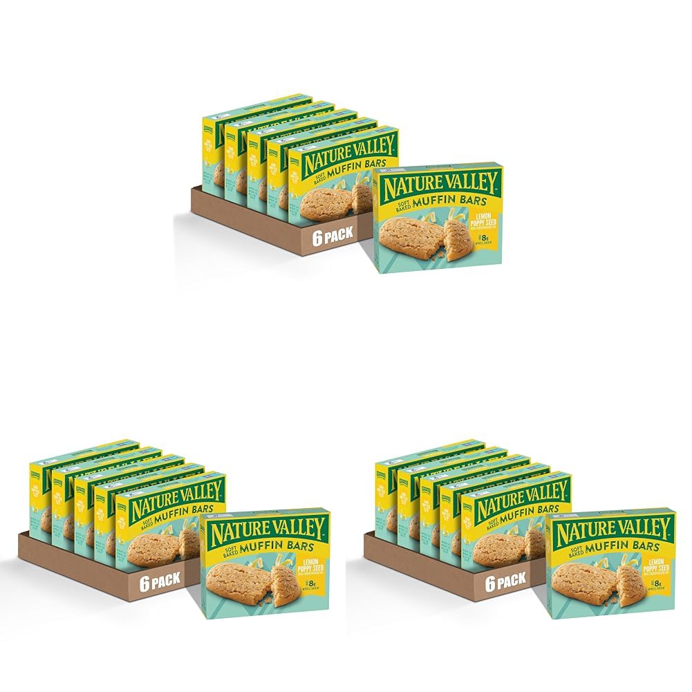 Nature Valley Soft Baked Muffin Bars, Chocolate Chip, Snack Bars, 10 Bars, 12.4 oz