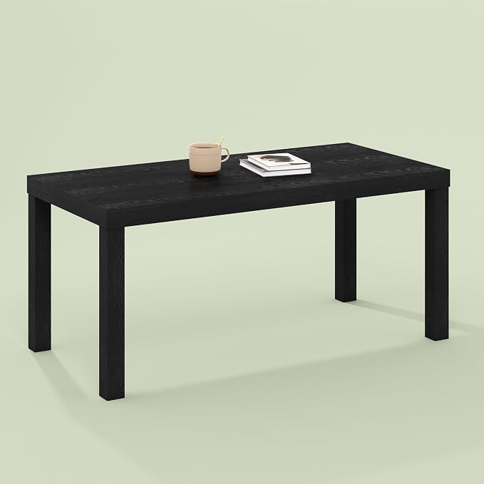 Bayan Coffee Table, Square Side Table or Small Spaces, Living Room, Black