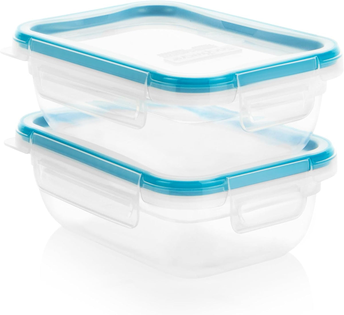 Snapware Total Solution 3-Pack (8.5-Cup) Plastic Food Storage Containers Set, Leakproof & Airtight Locking Lids Rectangular Tupperware, Non-Toxic BPA-Free Lids, Microwave Dishwasher Freezer Safe