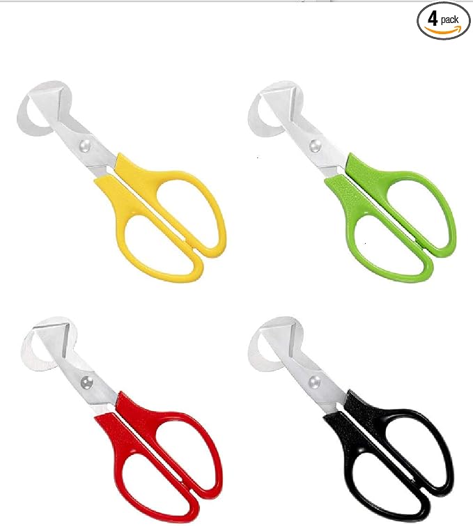 Stainless Steel Quail-Egg Cutter Scissors Kitchen Egg Shears Tool-4PCS
