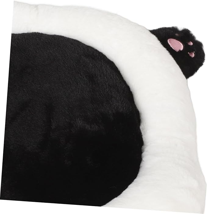 Cute Panda Car Seat Cushion Lumbar Support for Elderly Truck Drivers Comfortable Plush Seat Pad for Gamers