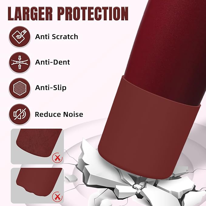 Silicone Higher Boot Compatible with Owala 30oz & 40oz FreeSip Sway Bottles & Tumblers, Large Protection Anti-slip Bottom Cover Sleeve for Freesip Sway Tumbler and Bottle