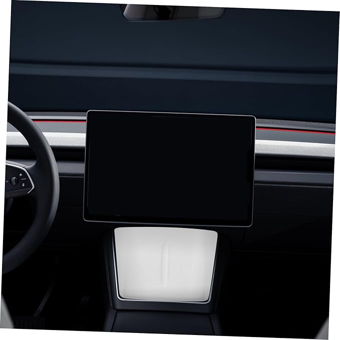 ERINGOGO Charging Pad Silicone Slip Mat for Model Y Center Console Charger Phone Holder Accessories White Easy Installation Seamless Blend Stable Charging